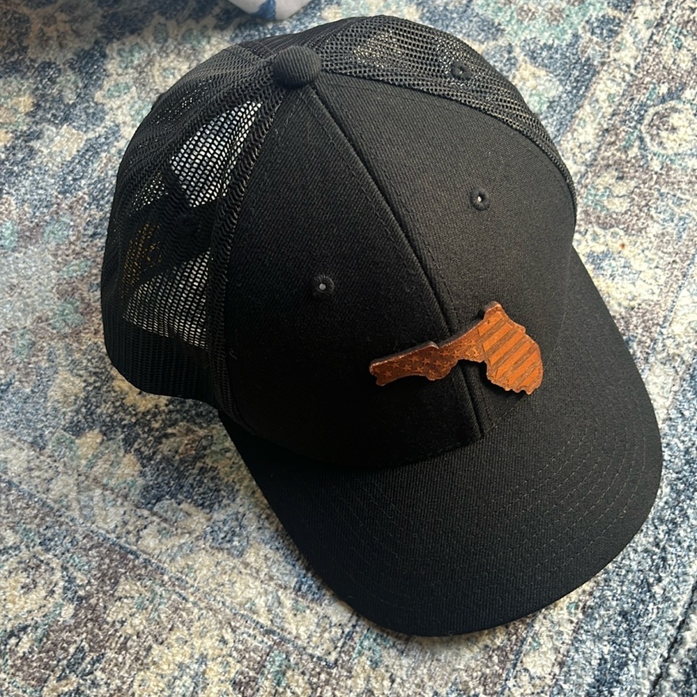 Leather embroidered FL hat